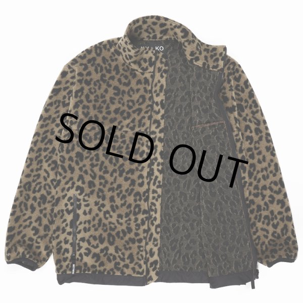 画像2: WACKO MARIA/LEOPARD LIGHT BOA FLEECE JACKET（BEIGE）［レオパードライトボアフリースJKT-23春夏］ (2)