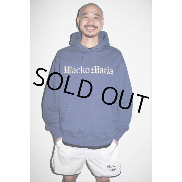 画像2: WACKO MARIA/MIDDLE WEIGHT PULL OVER HOODED SWEAT SHIRT（NAVY）［プルオーバーパーカー-23春夏］ (2)