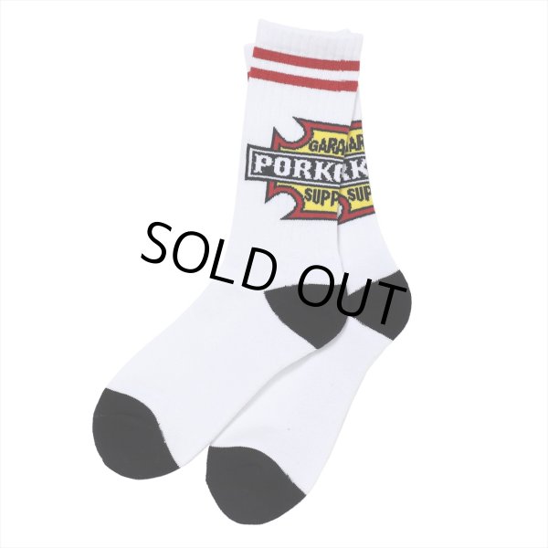 画像1: PORKCHOP/PORK SOX P-22 type-C（WHITE）［ソックス-23春夏］ (1)