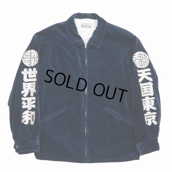 画像1: WACKO MARIA/VELVET VIETNAM JACKET（NAVY）［ベルベットベトナムJKT-23春夏］ (1)