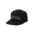 画像1: CALEE/CALEE Arch logo embroidery cap（Black）［アーチロゴキャップ-23春夏］ (1)