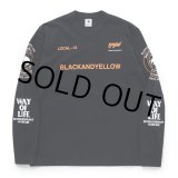 画像: RATS/TWO WHEEL LS TEE（BLACK/ORANGE）［プリント長袖T-23春夏］