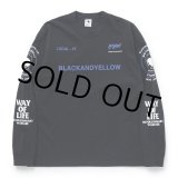 画像: RATS/TWO WHEEL LS TEE（BLACK/BLUE）［プリント長袖T-23春夏］