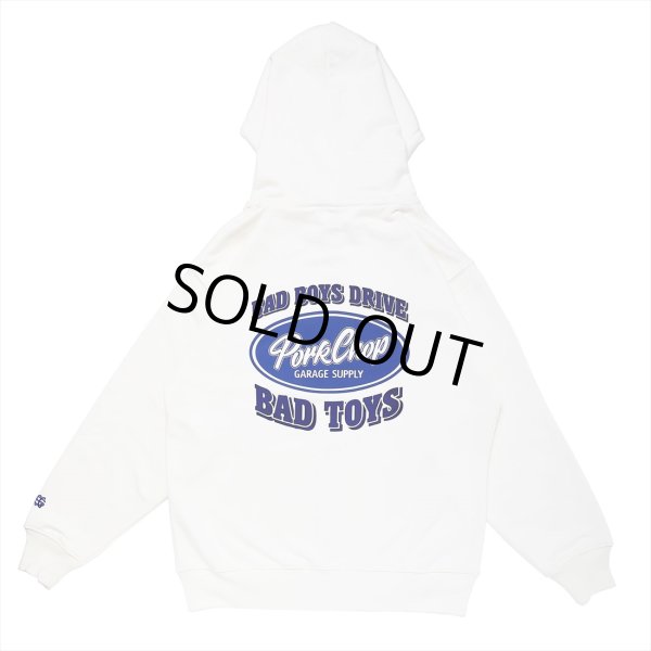 画像1: PORKCHOP/BAD TOYS ZIP UP HOODIE（OFF WHITE）［ジップアップフーディー-23春夏］ (1)