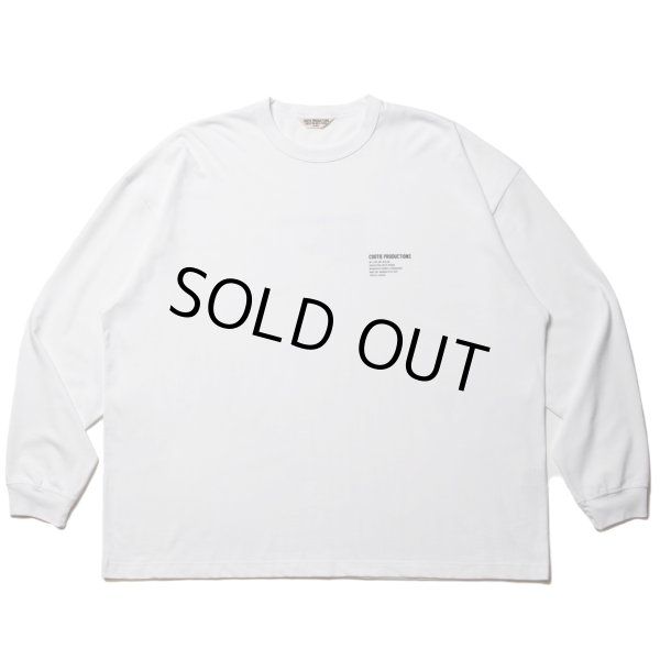 画像1: COOTIE PRODUCTIONS/C/R Smooth Jersey L/S Tee（White）［スムースジャージ長袖T-23春夏］ (1)