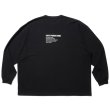 画像2: COOTIE PRODUCTIONS/C/R Smooth Jersey L/S Tee（Black）［スムースジャージ長袖T-23春夏］ (2)