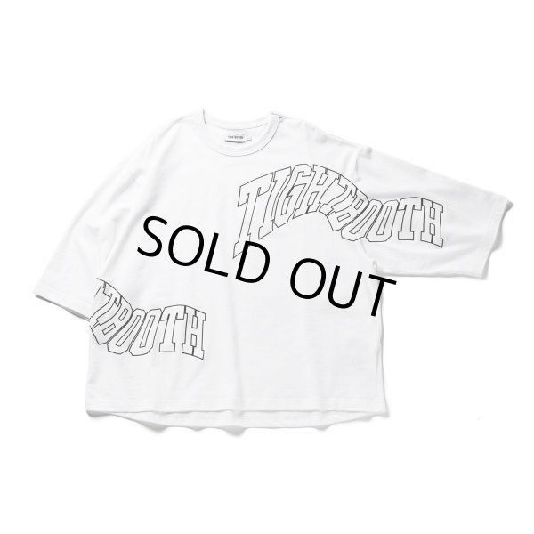 画像2: TIGHTBOOTH/ACID LOGO 3/4 SLEEVE T-SHIRT（White） 【40%OFF】［7分袖T-23春夏］ (2)