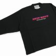 画像2: DAIRIKU/"NEW WAVE" Tee（Black）［刺繍長袖T-23春夏］ (2)