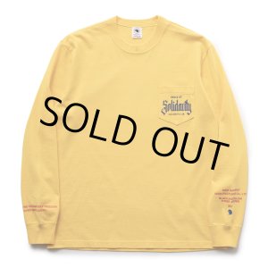 画像: RATS/SOLIDARITY POCKET LS TEE（YELLOW）［プリント長袖T-23春夏］