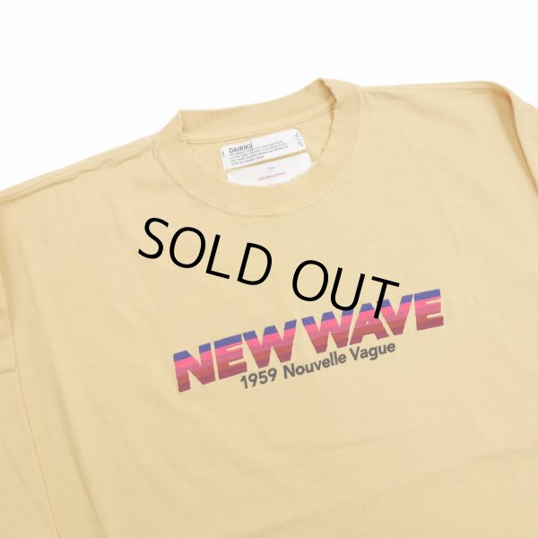 画像3: DAIRIKU/"NEW WAVE" Tee（Mustard Yellow）［刺繍長袖T-23春夏］ (3)