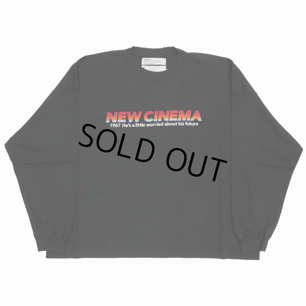 画像1: DAIRIKU/"NEW CINEMA" Tee（Black）［刺繍長袖T-23春夏］ (1)