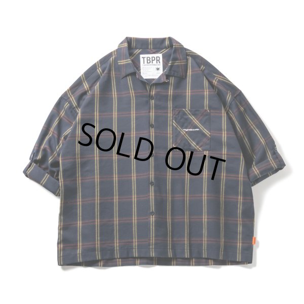 画像2: TIGHTBOOTH/PLAID ROLL UP SHIRT（Navy）［ロールアップシャツ-23春夏］ (2)