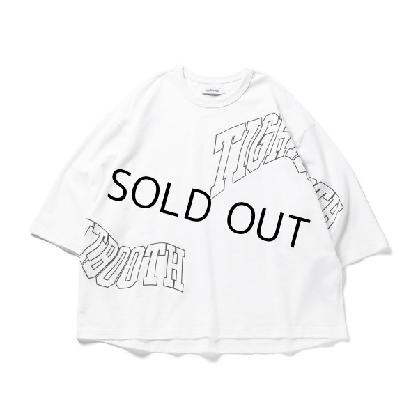画像1: TIGHTBOOTH/ACID LOGO 3/4 SLEEVE T-SHIRT（White） 【40%OFF】［7分袖T-23春夏］ (1)
