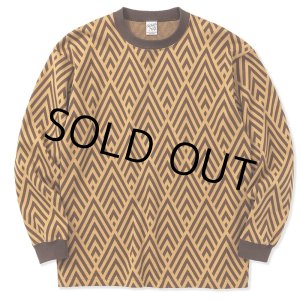 画像: CALEE/22 Gauge double jacquard wide shilhouette L/S cutsew（Mustard） 【40%OFF】［ダブルジャガード長袖T-23春夏］