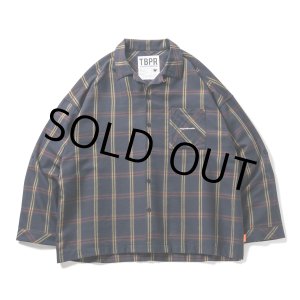 画像: TIGHTBOOTH/PLAID ROLL UP SHIRT（Navy）［ロールアップシャツ-23春夏］