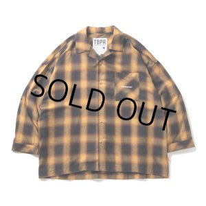 画像: TIGHTBOOTH/PLAID ROLL UP SHIRT（Mustard）［ロールアップシャツ-23春夏］