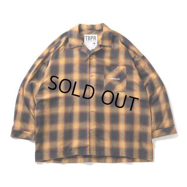 画像1: TIGHTBOOTH/PLAID ROLL UP SHIRT（Mustard）［ロールアップシャツ-23春夏］ (1)