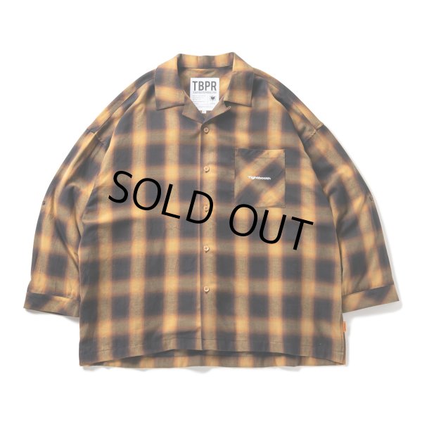 画像1: TIGHTBOOTH/PLAID ROLL UP SHIRT（Mustard）［ロールアップシャツ-23春夏］ (1)