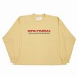 画像1: DAIRIKU/"NEW CINEMA" Tee（Mustard Yellow）［刺繍長袖T-23春夏］ (1)