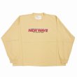 画像1: DAIRIKU/"NEW WAVE" Tee（Mustard Yellow）［刺繍長袖T-23春夏］ (1)