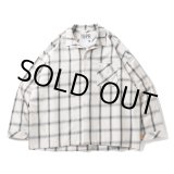 画像: TIGHTBOOTH/PLAID ROLL UP SHIRT（White）［ロールアップシャツ-23春夏］