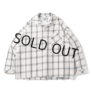 画像: TIGHTBOOTH/PLAID ROLL UP SHIRT（White）［ロールアップシャツ-23春夏］