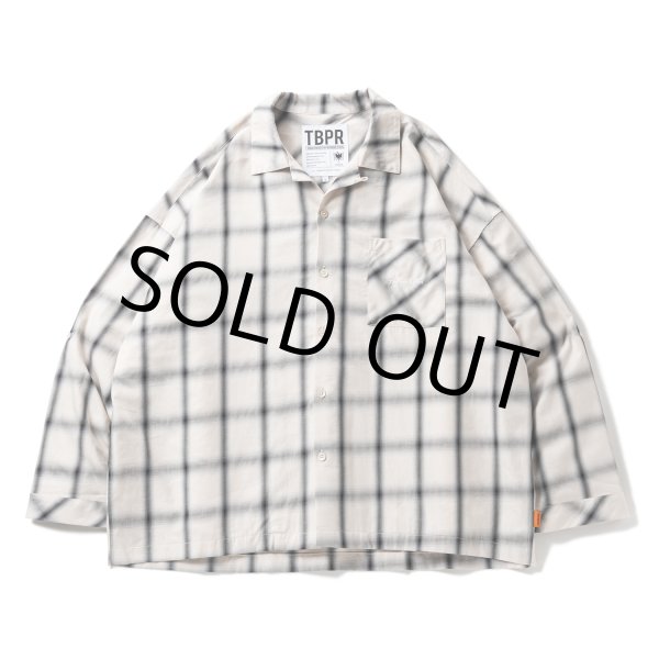 画像1: TIGHTBOOTH/PLAID ROLL UP SHIRT（White）［ロールアップシャツ-23春夏］ (1)