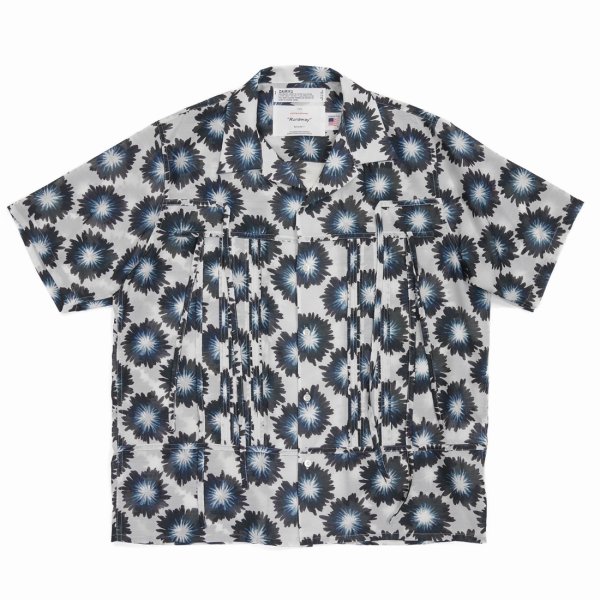 画像1: DAIRIKU/Flower Aloha Shirt（White） 【40%OFF】［フラワーアロハシャツ-23春夏］ (1)