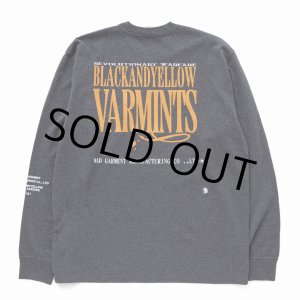 画像: RATS/VARMINTS POCKET LS TEE（CHARCOAL）［プリント長袖T-23春夏］