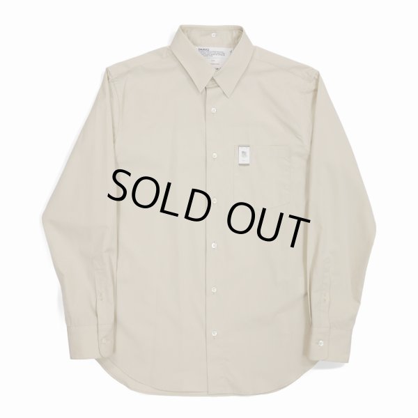 画像1: DAIRIKU/"The cincinnati kid" L-S Dress Shirt（Beige） 【40%OFF】［ドレスシャツwithマネークリップ-23春夏］ (1)