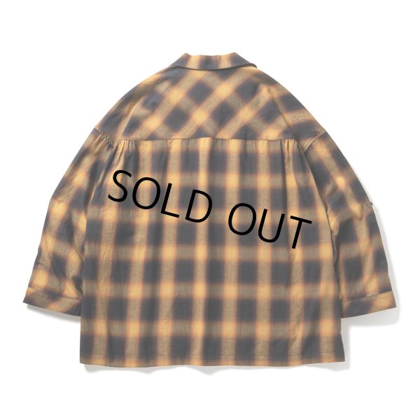 画像2: TIGHTBOOTH/PLAID ROLL UP SHIRT（Mustard）［ロールアップシャツ-23春夏］ (2)