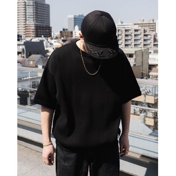 画像3: COOTIE PRODUCTIONS/Suvin Waffle S/S Crew（Brown）［ワッフルクルーネック-23春夏］ (3)