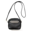 画像1: CALEE/Studs leather shoulder pouch（Black）［スタッズレザーショルダーポーチ-23春夏］ (1)