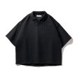 画像1: TIGHTBOOTH/MYSTERY GAUGE OPEN POLO（Black）［オープンカラーポロ-23春夏］ (1)