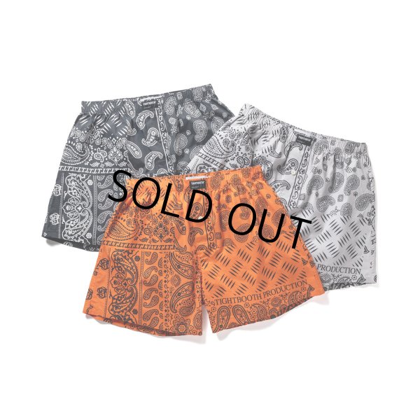 画像1: TIGHTBOOTH/PAISLEY BOXERS（Black/Orange/Gray） 【30%OFF】［ペイズリーボクサートランクス3色セット-23春夏］ (1)