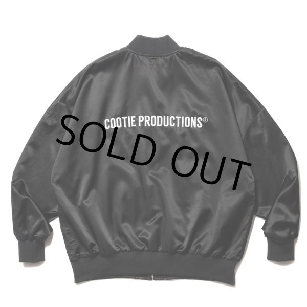 画像1: COOTIE PRODUCTIONS/C/R Satin Embroidery Blouson（Black）［サテンブルゾン-23春夏］ (1)