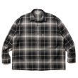 画像1: COOTIE PRODUCTIONS/R/C Ombre Check L/S Shirt（Black）［オンブレチェックシャツ-23春夏］ (1)