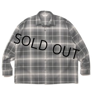 画像: COOTIE PRODUCTIONS/R/C Ombre Check L/S Shirt（Black）［オンブレチェックシャツ-23春夏］