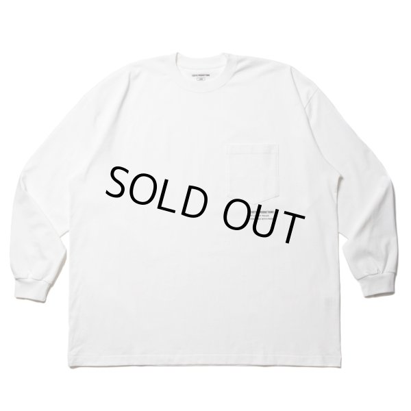 画像1: COOTIE PRODUCTIONS/Open End Yarn Error Fit L/S Tee（White）［エラーフィット長袖ポケT-23春夏］ (1)