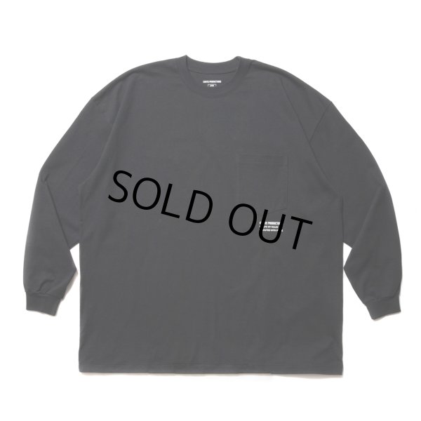 画像1: COOTIE PRODUCTIONS/Open End Yarn Error Fit L/S Tee（Black）［エラーフィット長袖ポケT-23春夏］ (1)