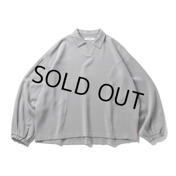 TIGHTBOOTH/PIN HEAD LS OPEN SHIRT（Gray）［ピンヘッドオープン