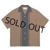 画像: WACKO MARIA/TWO TONE 50'S OPEN COLLAR SHIRT（BROWN）［2トーン50'Sオープンカラーシャツ-23春夏］