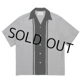 画像: WACKO MARIA/TWO TONE 50'S OPEN COLLAR SHIRT（GRAY）［2トーン50'Sオープンカラーシャツ-23春夏］