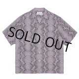 画像: WACKO MARIA/PYTHON OPEN COLLAR SHIRT（PURPLE）［パイソンオープンカラーシャツ-23春夏］
