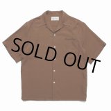 画像: WACKO MARIA/50'S OPEN COLLAR SHIRT（BROWN）［50'Sオープンカラーシャツ-23春夏］