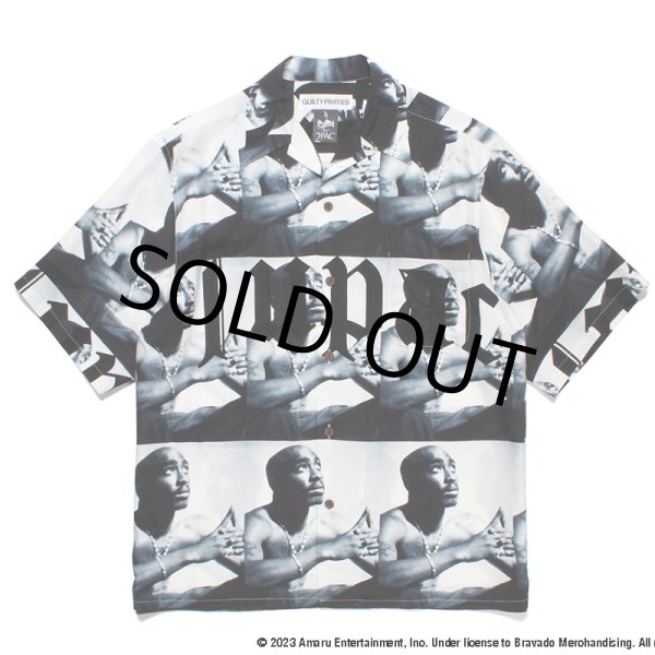 画像1: WACKO MARIA/2PAC / HAWAIIAN SHIRT（WHITE）［ハワイアンシャツ-23春夏］ (1)