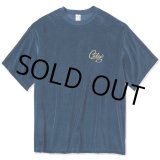 画像: CALEE/CALEE Logo velour wide shilhouette s/s cutsew（Navy）［ベロアワイドシルエットT-23春夏］