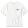 画像1: CALEE/CALEE Logo velour wide shilhouette s/s cutsew（White） 【60%OFF】［ベロアワイドシルエットT-23春夏］ (1)