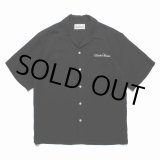 画像: WACKO MARIA/50'S OPEN COLLAR SHIRT（BLACK）［50'Sオープンカラーシャツ-23春夏］