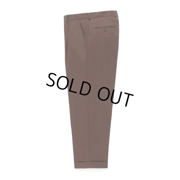 画像1: WACKO MARIA/PLEATED TROUSERS（TYPE-2）（BROWN）［ワンタックスラックス(TYPE-2)-23春夏］ (1)